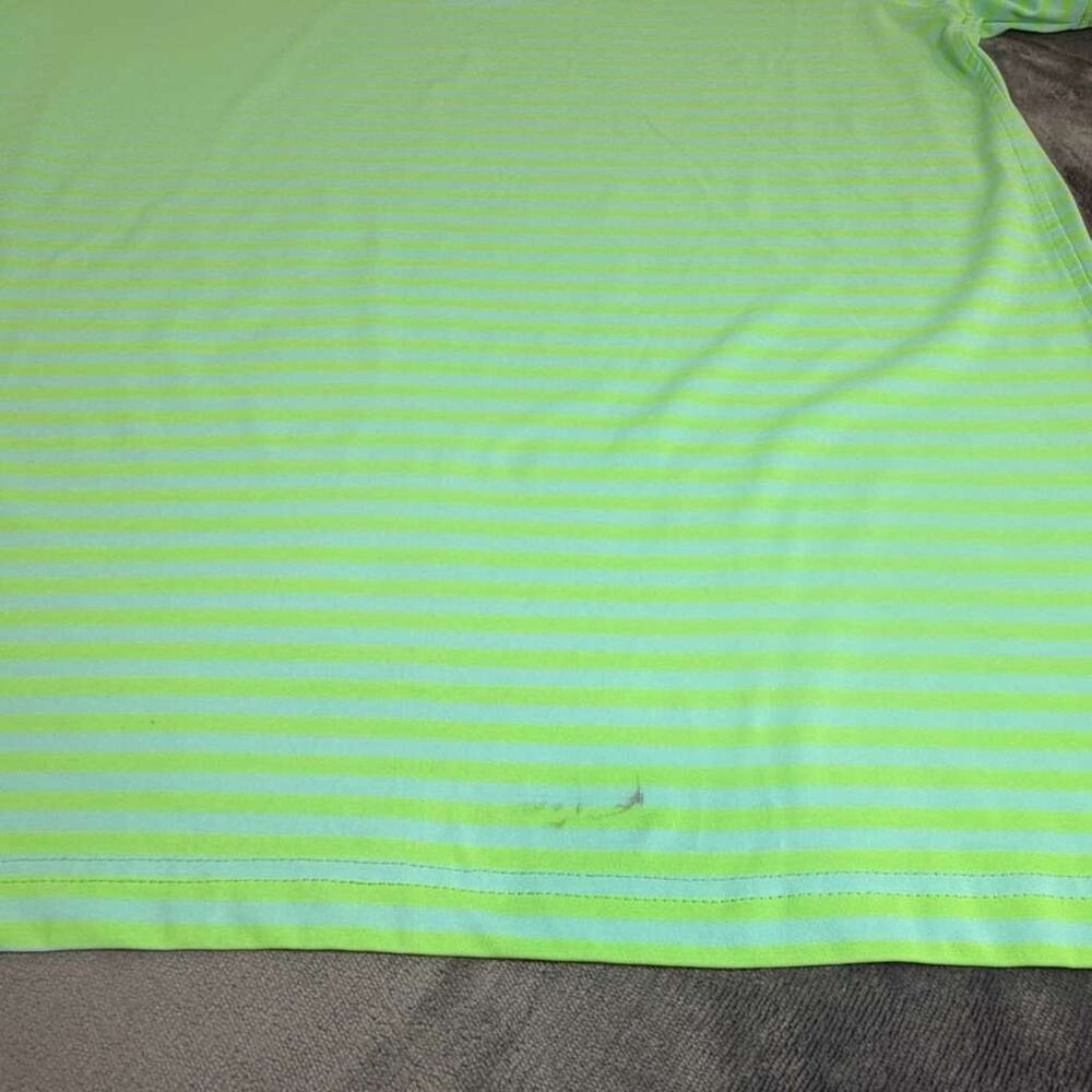 Chaps Golf Stay-Dry Polo Shirt Men Sz XL Green Striped Stretch Performance - Picture 7 of 16